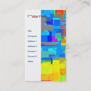 Carte De Visite "Ville art géométrique dans ciel"