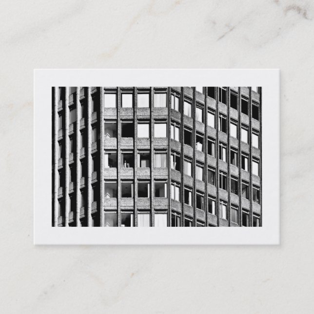 Carte De Visite Ville carré, bloc de bureau (Devant)