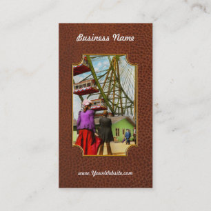 Carte De Visite Ville - Chicago, IL - La première grande roue 1893