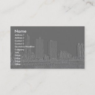 Carte De Visite Ville de relief de port