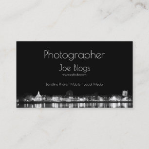 Carte De Visite Ville la nuit illuminé