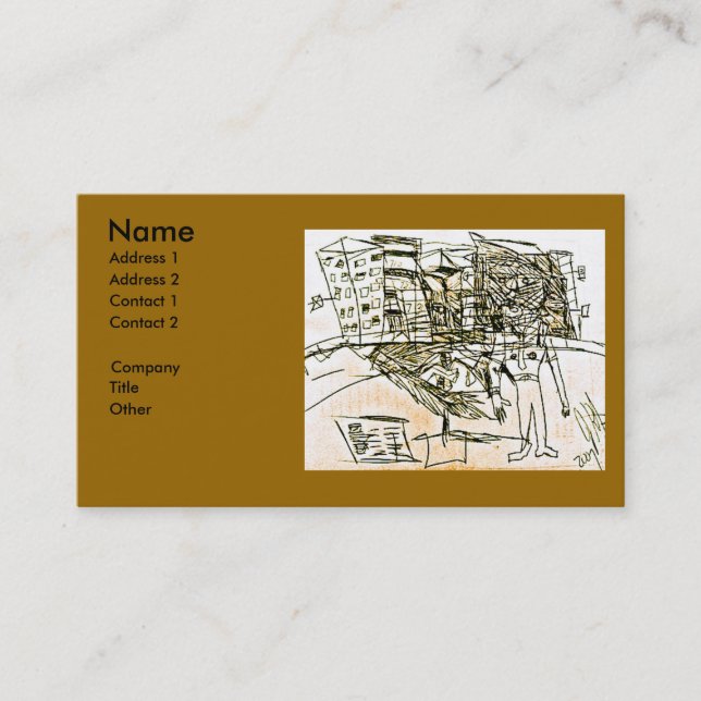 CARTE DE VISITE VILLE VISAGE CHEST (Devant)