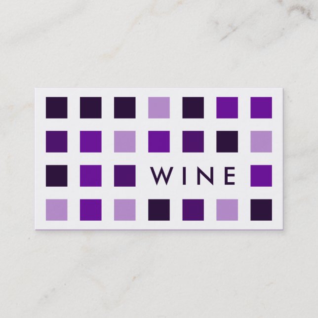 Carte De Visite VIN (carrés de mod) (Devant)