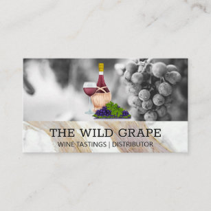 Carte De Visite Vin et raisins  Vignoble  Appt