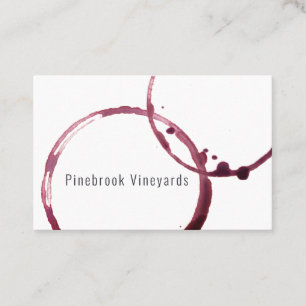 Carte De Visite Vin Verre Vignoble Vignoble Vignoble