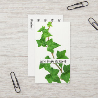 Carte De Visite Vin vert Arrière - plan blanc blanc blanc anglais