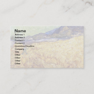 Carte De Visite Vincent Van Gogh - Champ de blé avec faucheur et s