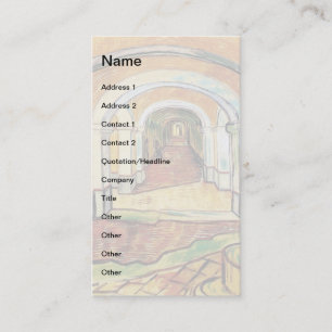 Carte De Visite Vincent Van Gogh - Couloir de l'hôpital Saint-Paul