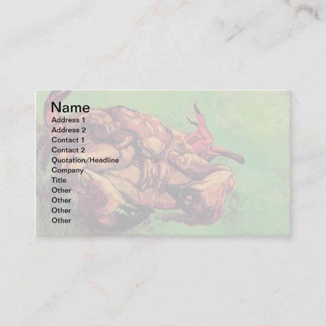 Carte De Visite Vincent Van Gogh - Crabe sur le dos Beaux-Arts (Devant)