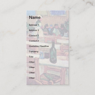 Carte De Visite Vincent Van Gogh - Intérieur Du Restaurant