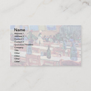 Carte De Visite Vincent Van Gogh - Intérieur d'un restaurant