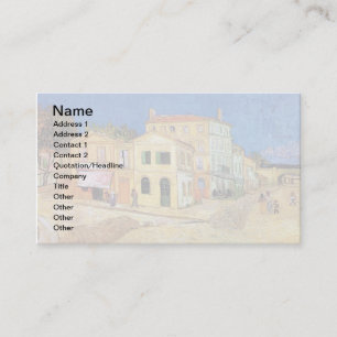 Carte De Visite Vincent Van Gogh - La Maison Jaune - Beaux-Arts