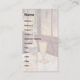 Carte De Visite Vincent Van Gogh - La vie morte avec Absinthe