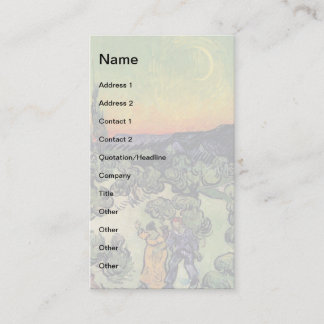 Carte De Visite Vincent Van Gogh - Paysage Avec Couple Fine Art