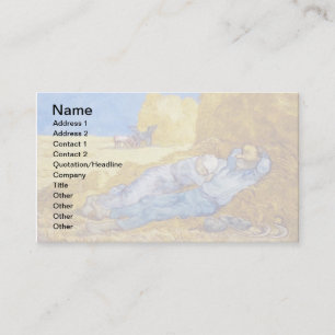 Carte De Visite Vincent Van Gogh - Repos après le travail - Beaux-