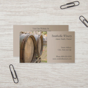 Carte de visite vinicole Barrels