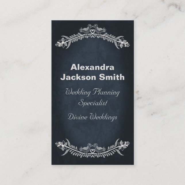 Carte De Visite Vins Inséparables, (Devant)