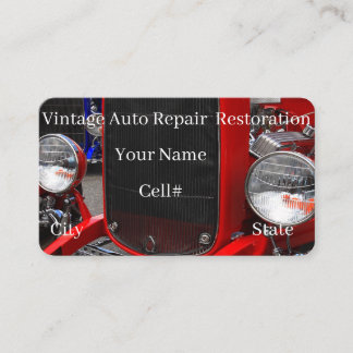 Carte De Visite Vintage Auto Repair & Restoration