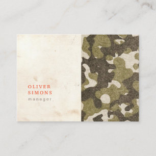 Carte de visite vintage avec le motif de