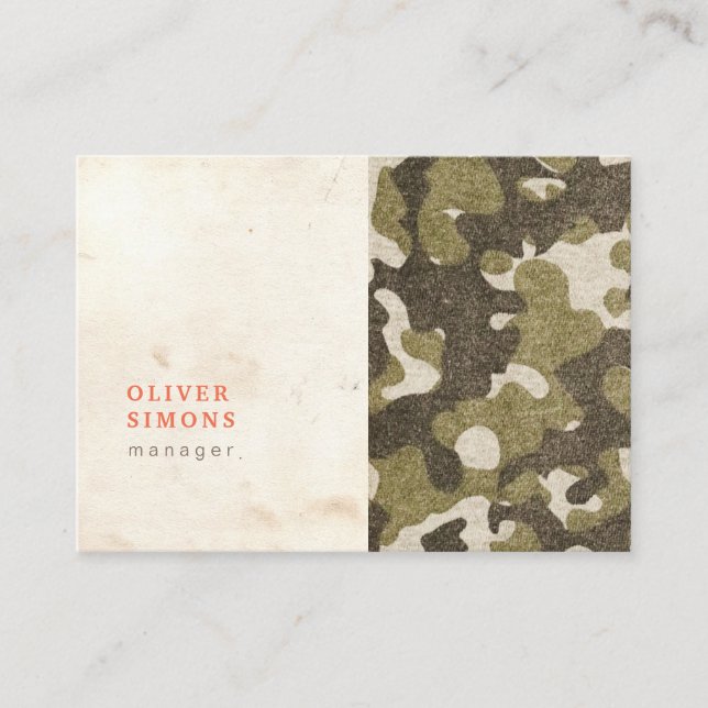 Carte de visite vintage avec le motif de (Devant)