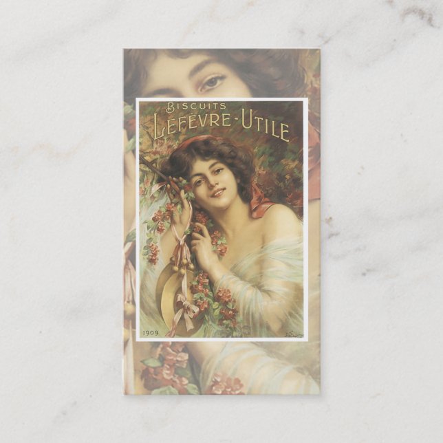 Carte de visite Vintage Biscuit (Devant)