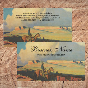 Carte De Visite Vintage Cowboys, Open Range de Maynard Dixon