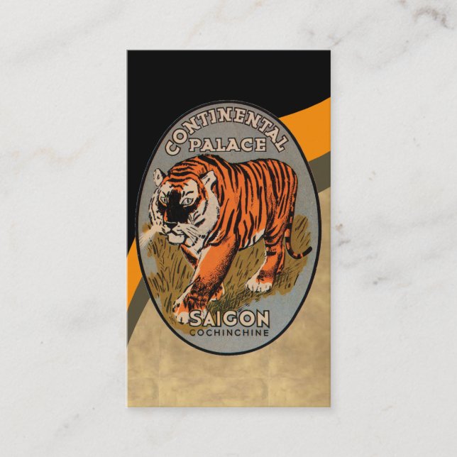 Carte de visite vintage d'affiche d'hôtel de (Devant)