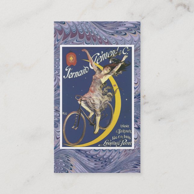 Carte de visite vintage de bicyclette (Devant)
