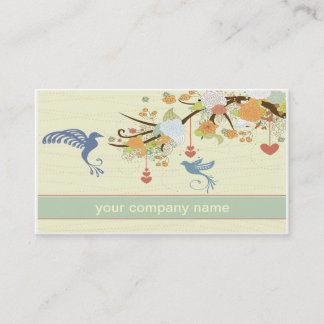 carte de visite vintage de colibri