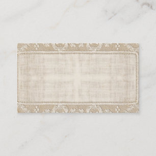 Carte de visite vintage de dentelle