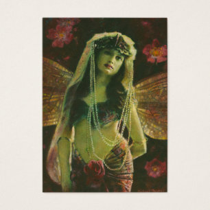 Carte de visite vintage de la nymphe ACEO