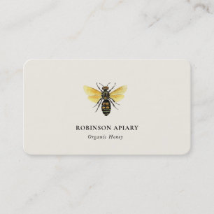 Carte de visite vintage de l'abeille