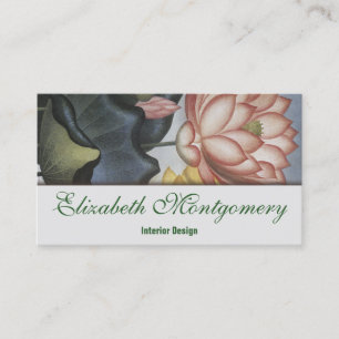 Carte de visite vintage de professionnel de