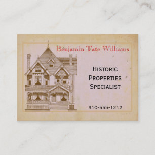 Carte de visite vintage de rénovation
