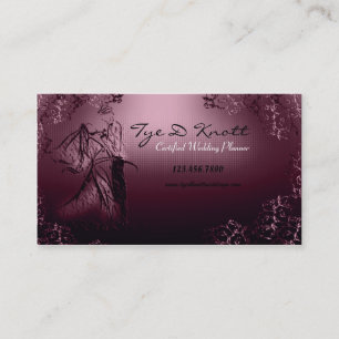 Carte de visite vintage de wedding planner de
