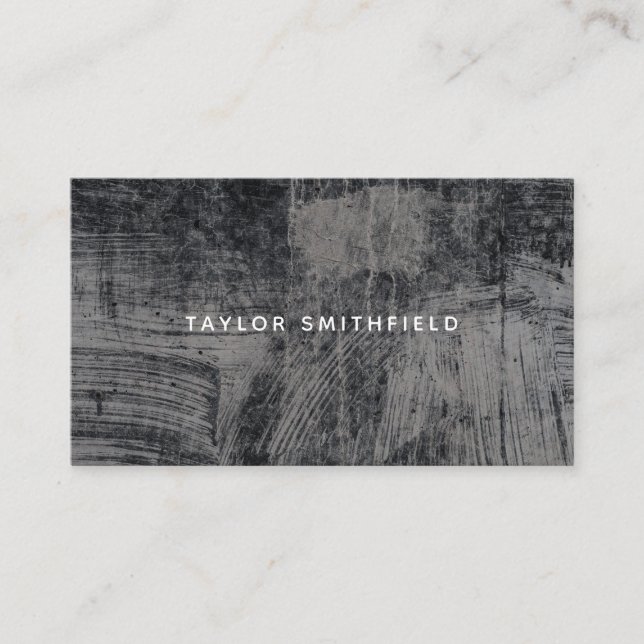 Carte De Visite Vintage en béton (Devant)