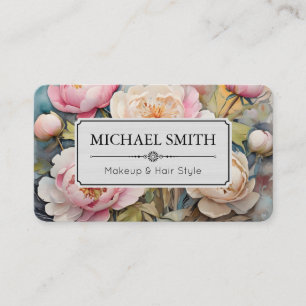 Carte De Visite Vintage Floral Élégant Moderne #2