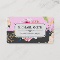 Vintage Floral Elégant Shampooing moderne Jet