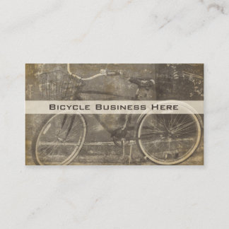 Carte de visite vintage Grungy Bicycle