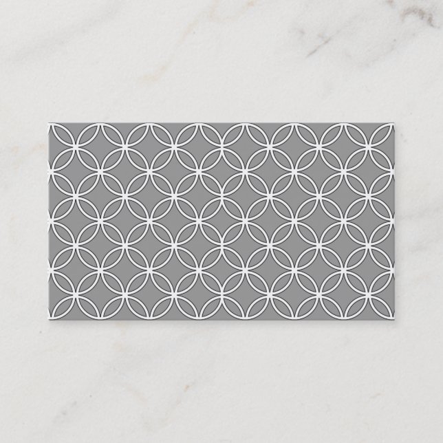Carte de visite vintage Hollywood Grey (Devant)