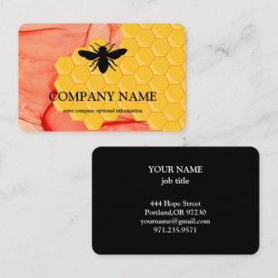 Carte De Visite Vintage Honeypeb Bee Bee Keeper Honey Apairist Bus