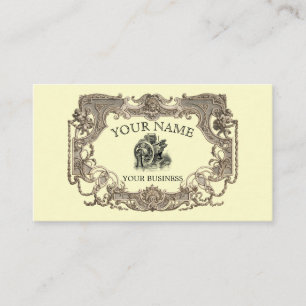 Carte De Visite Vintage Ornate Victorian Era Modèle Steampunk