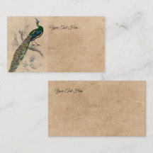 Vintage Peacock Histoire naturelle Imprimer