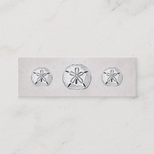 Carte de visite vintage victorien Dollar de sable