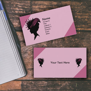 Carte De Visite Vintage Victorien Lady Black Silhouette Fancy Casq