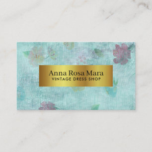 Carte De Visite *~* Vintage Victorien Moderne Grunge Floral