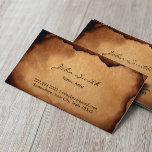 Carte De Visite Vintage vieil art de tatouage en papier brûlé<br><div class="desc">Vintage vieux Cartes de visite de tatouage en papier brûlé.</div>