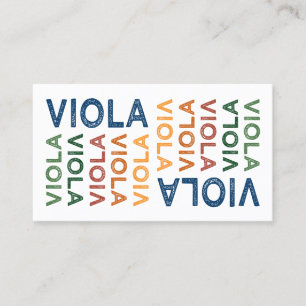Carte De Visite Viola coloré