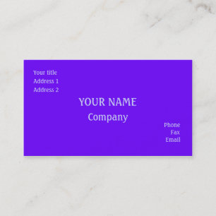 Carte De Visite Violet