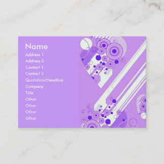 Carte de visite violet